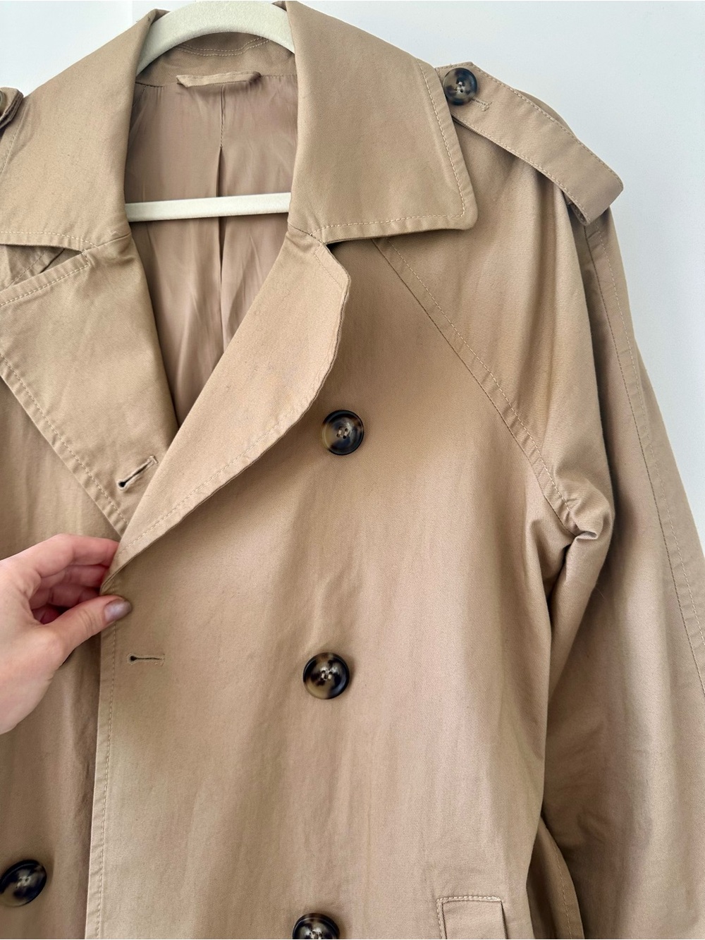 & Other Stories Beige Trench Coat - Picture 5 of 5